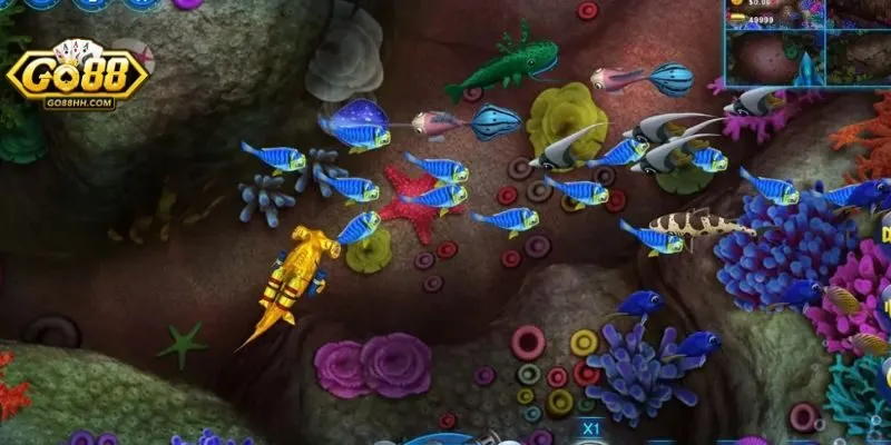 Bắn cá online GO88 trải nghiệm săn cá 2 kho game ban ca